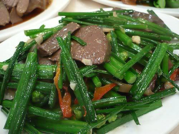 rau hẹ xào