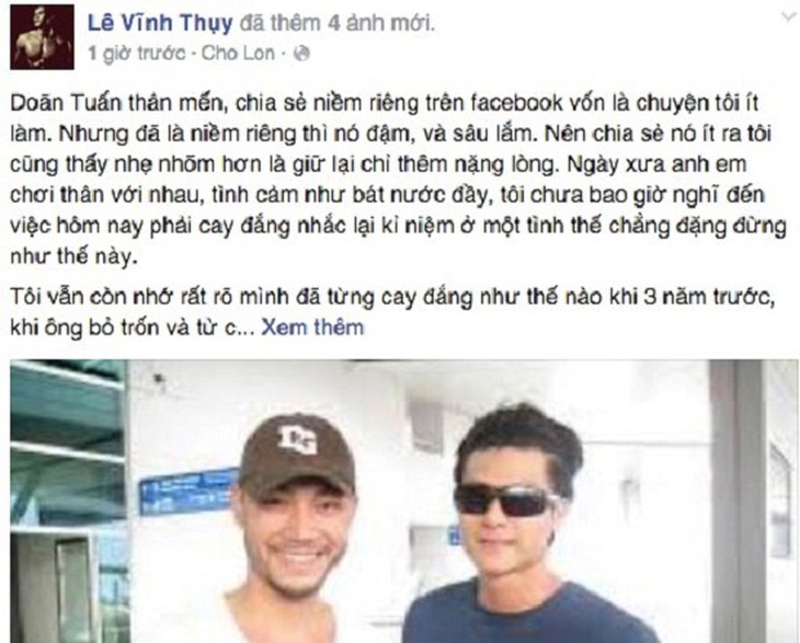 Vĩnh Thụy, tố, chồng Quỳnh Nga, trốn nợ, 1,6 tỷ đồng