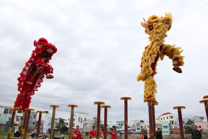 múa lân, nghề cầu tài lộc, gian nan, Đà Nẵng, đội lân
