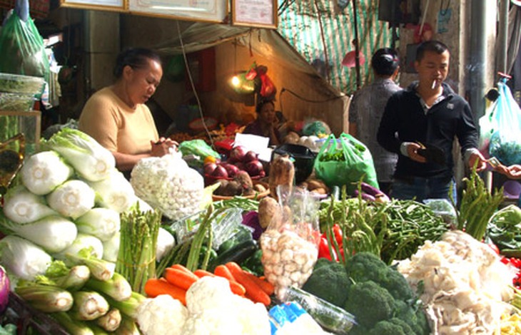 Bắp cải tiêm formol gây lo ngại cho người tiêu dùng Trung Quốc.