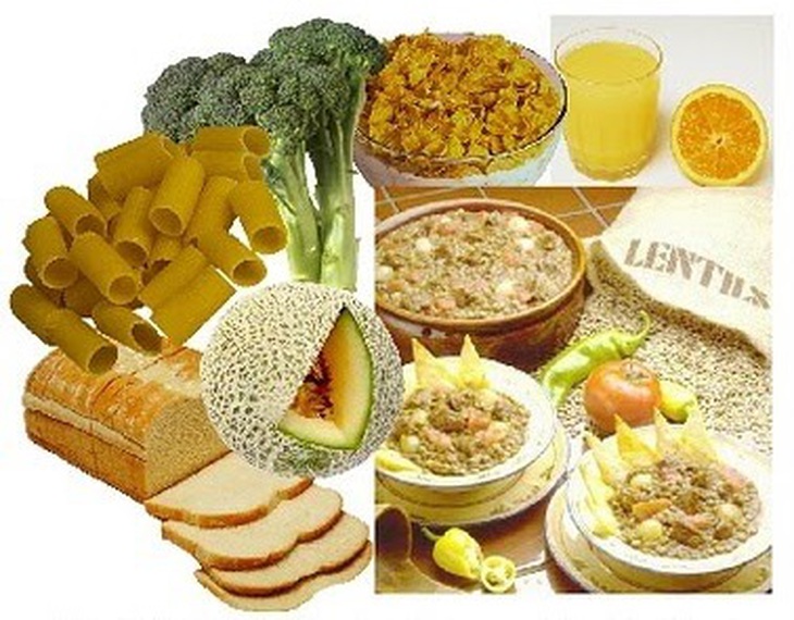 Những thực phẩm giàu folic acid.