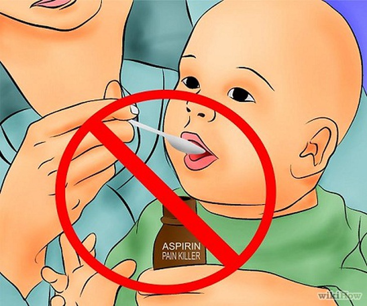 Không cho trẻ uống aspirin trong các bệnh nhiễm virut để phòng tránh hội chứng Reye.