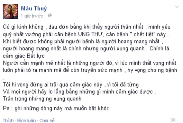 Sao Việt nghẹn ngào khi biết người mẫu Duy Nhân bị ung thư