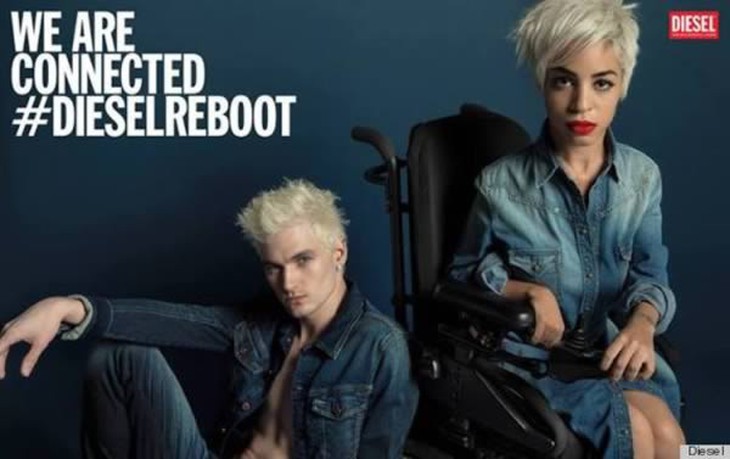 Jillian Mercado, người mẫu ngồi xe lăn trong chiến dịch quảng cáo của Diesel nhận được phản hồi tích cực của người hâm mộ.