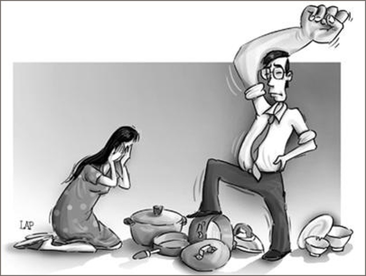 Bạo lực gia đình là một hành vi của thói vô cảm.