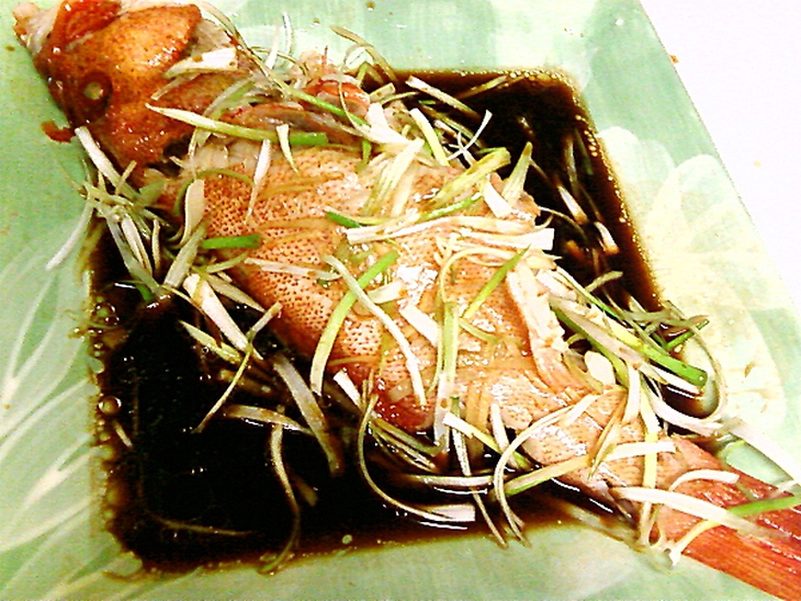 Cá mè hoa hấp