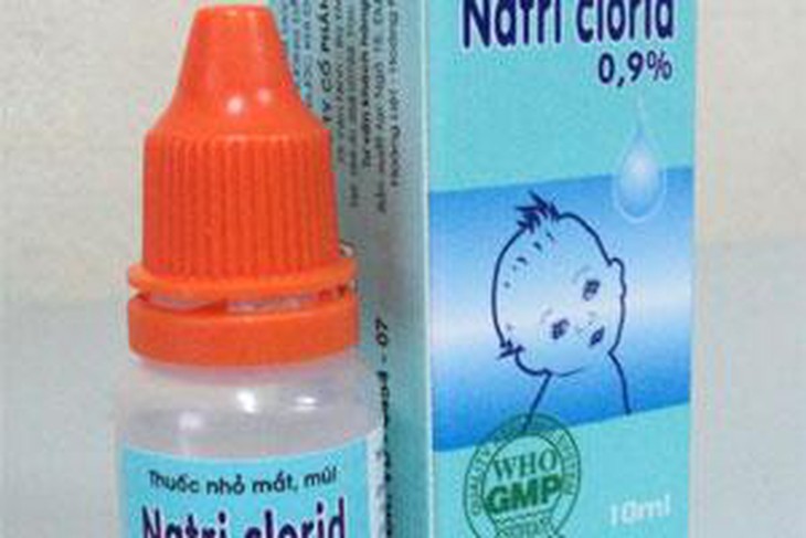 Dung dịch nước muối sinh lý dạng thuốc nhỏ mắt, mũi