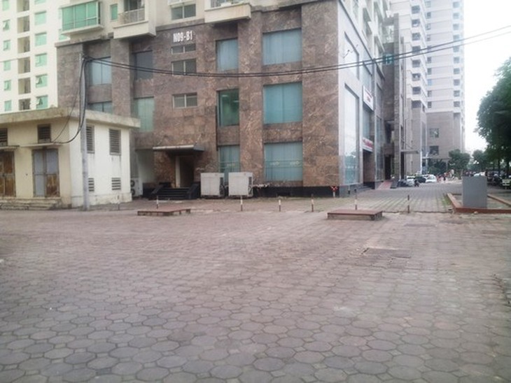 2 bể chứa của tòa nhà chung cư cao cấp khu đô thị Dịch Vọng (Cầu Giấy)