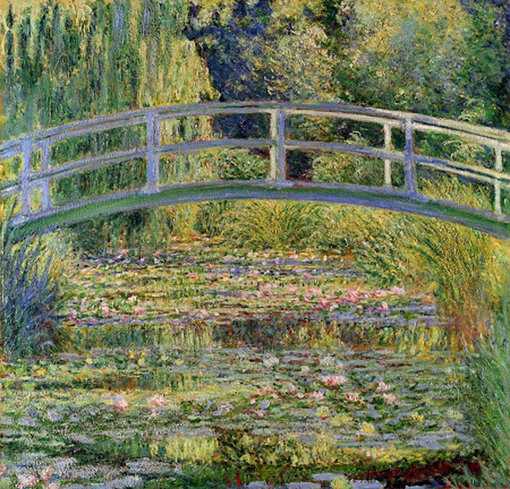 Bức “Ao súng và cây cầu Nhật Bản” (Claude Monet, 1897-1899)