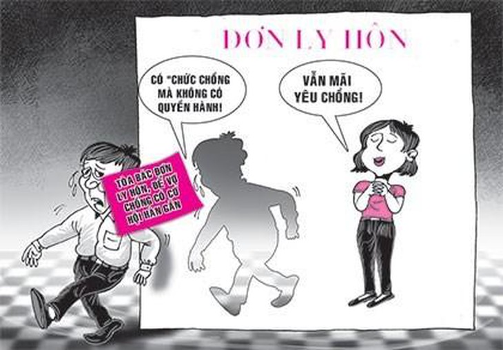 Vẫn rất yêu chồng, xin bác đơn ly hôn chờ chồng hồi tâm chuyển ý.