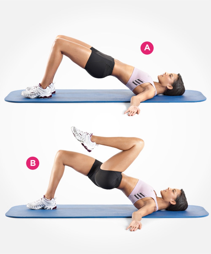 Bài tập 1. Nằm ngửa nâng mông