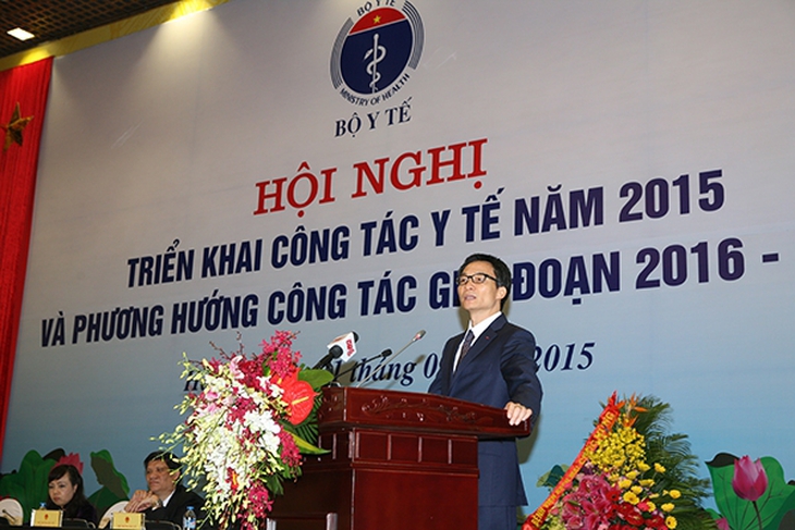 Phó Thủ tướng Vũ Đức Đam phát biểu tại hội nghị                                       Ảnh TM