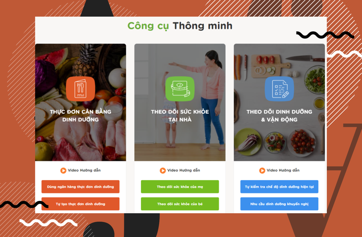 Phần mềm dinh dưỡng cho mẹ và bé  để cải tiến giao diện mới bắt mắt - Ảnh 3.
