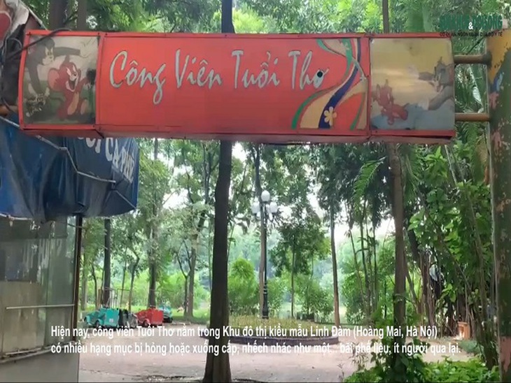 Xót xa công viên hoang tàn giữa khu đô thị đông dân nhất Hà Nội - Ảnh 2.