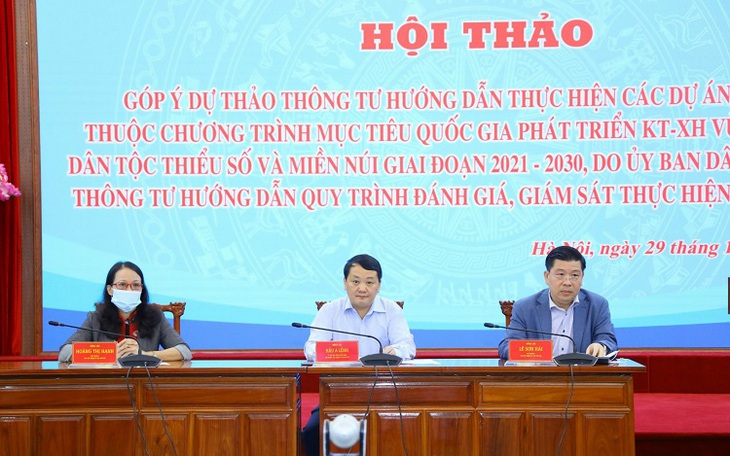 Khẩn trương hoàn thiện hướng dẫn thực hiện các dự án  Chương trình MTQG phát triển vùng dân tộc thiểu số và miền núi