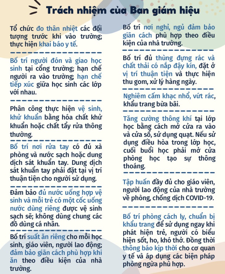 Để học sinh đến trường an toàn trong dịch COVID-19 - Ảnh 7.