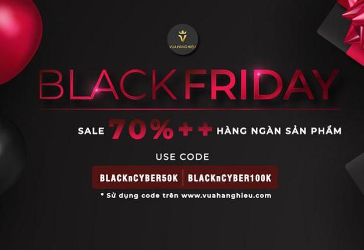 Đón siêu khuyến mãi 70%++ đồ hiệu chính hãng trên Vua Hàng Hiệu ngày Black Friday - Ảnh 1.