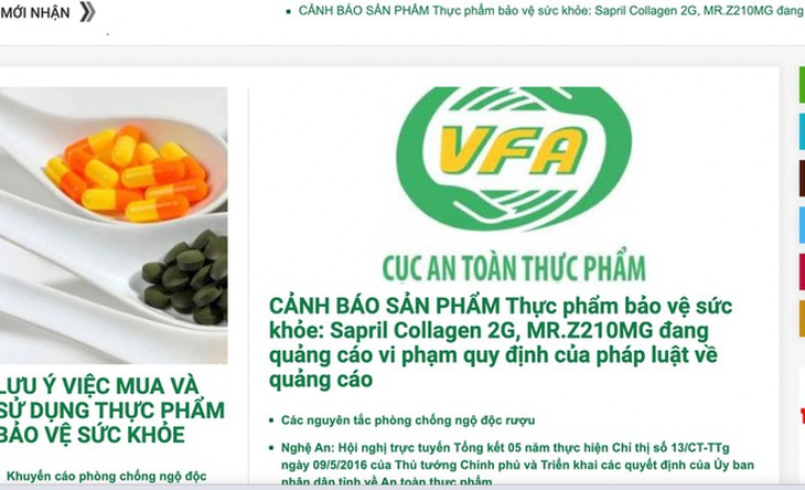 Bộ Y tế cảnh báo 2 thực phẩm bảo vệ sức khoẻ quảng cáo như thuốc chữa bệnh - Ảnh 1.