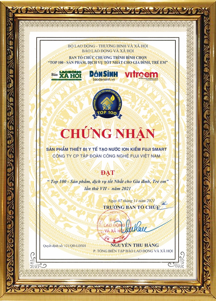 Tập đoàn Fuji nhận giải "Top 100 sản phẩm tốt nhất cho gia đình, trẻ em" - Ảnh 2.