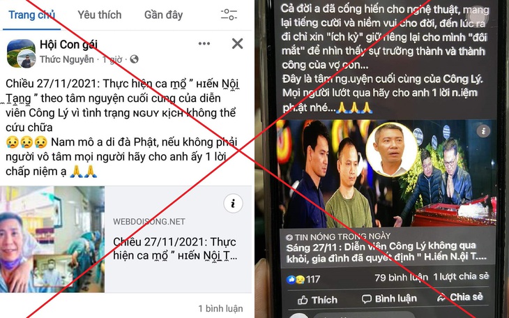 NSND Công Lý ‘qua đời’: Bức xúc thôi chưa đủ