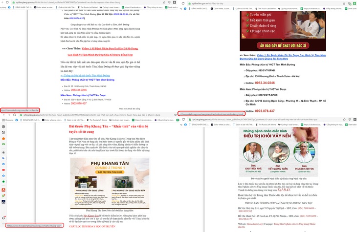 Lãnh đạo Sở chịu trách nhiệm nội dung, nhưng website Sở vẫn đăng quảng cáo vi phạm? - Ảnh 6.
