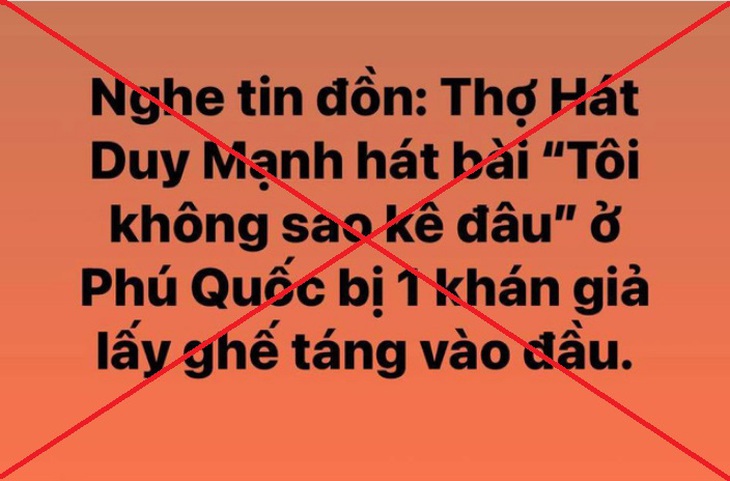 Ca sĩ Duy Mạnh bị đánh vì hát 'Tôi không sao kê đâu', thực hư ra sao? - Ảnh 3. Ca sĩ Duy Mạnh bị đánh vì hát 'Tôi không sao kê đâu', thực hư ra sao? - Ảnh 3.