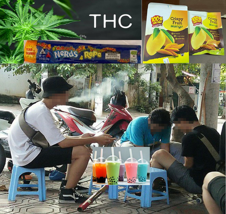 Cảnh giác với ma tuý trà trộn trong nước xoài, nước dâu, trà sữa, kẹo mút - Ảnh 1.
