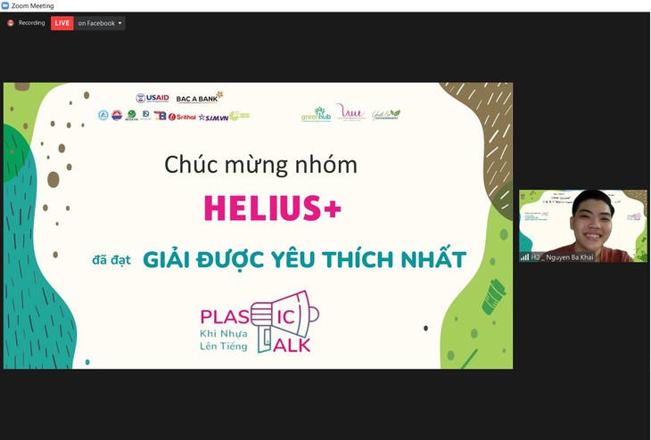 Lễ trao giải cuộc thi “Khi nhựa lên tiếng” và Tọa đàm “Thanh niên với giảm thiểu rác thải nhựa” - Ảnh 3. Lễ trao giải cuộc thi “Khi nhựa lên tiếng” và Tọa đàm “Thanh niên với giảm thiểu rác thải nhựa” - Ảnh 3.