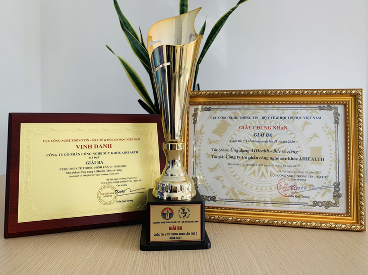 Ứng dụng "AIHealth - Bác sĩ riêng" lọt top 3 Cuộc thi Y tế thông minh - Ảnh 1.