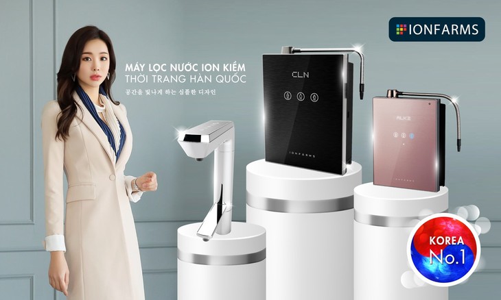 Tập đoàn Ionfarms Hàn Quốc ra mắt máy lọc nước ion kiềm thời trang - Ảnh 1. Tập đoàn Ionfarms Hàn Quốc ra mắt máy lọc nước ion kiềm thời trang - Ảnh 1.