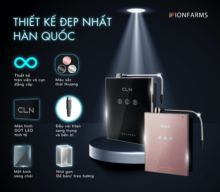 Tập đoàn Ionfarms Hàn Quốc ra mắt máy lọc nước ion kiềm thời trang - Ảnh 2. Tập đoàn Ionfarms Hàn Quốc ra mắt máy lọc nước ion kiềm thời trang - Ảnh 2.