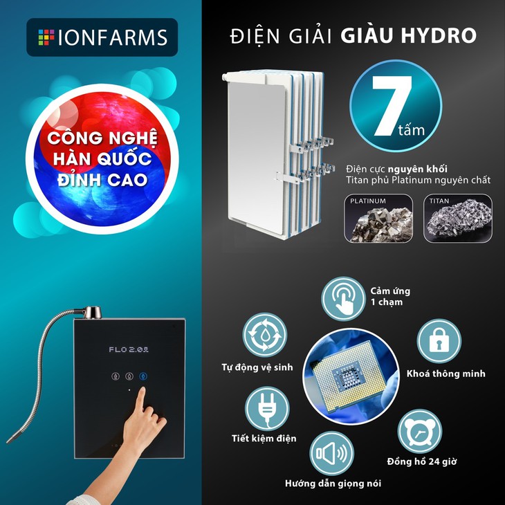 Tập đoàn Ionfarms Hàn Quốc ra mắt máy lọc nước ion kiềm thời trang - Ảnh 3. Tập đoàn Ionfarms Hàn Quốc ra mắt máy lọc nước ion kiềm thời trang - Ảnh 3.