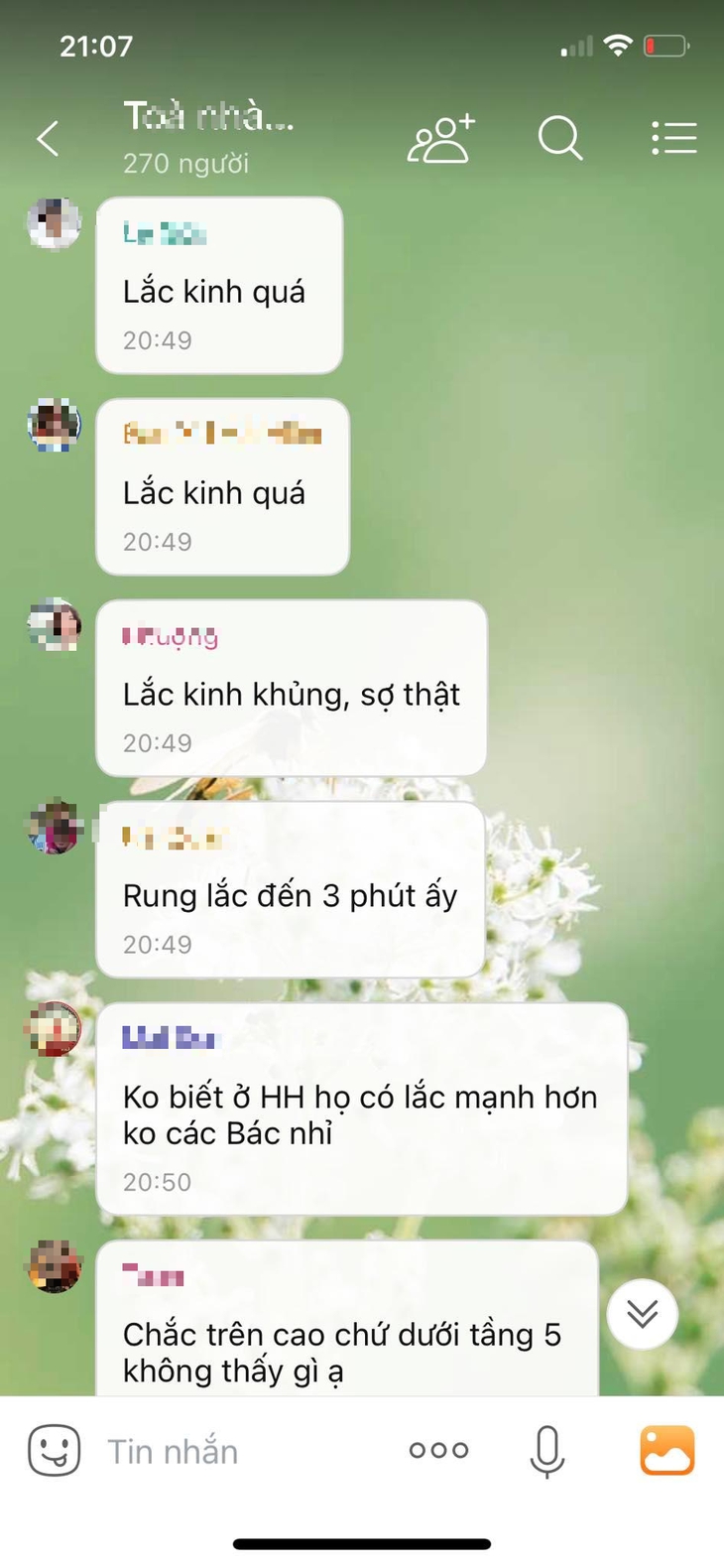 Động đất ở Hà Nội nhiều người sống trên nhà cao tầng tưởng mình có vấn đề về sức khoẻ - Ảnh 2. Động đất ở Hà Nội nhiều người sống trên nhà cao tầng tưởng mình có vấn đề về sức khoẻ - Ảnh 2.