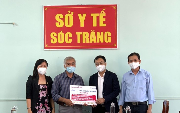 Công ty Dược phẩm S.Pharm hỗ trợ vật tư y tế chống dịch tại Sóc Trăng - Ảnh 1. Công ty Dược phẩm S.Pharm hỗ trợ vật tư y tế chống dịch tại Sóc Trăng - Ảnh 1.