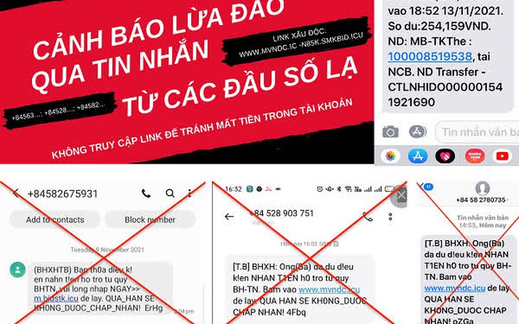 Giả danh Bảo hiểm xã hội gửi link "lạ" để lừa đảo chiếm đoạt tài sản