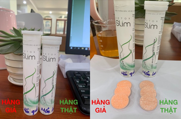 Đại diện nhãn hàng lên tiếng khi phát hiện TPBVSK hỗ trợ giảm béo bị làm giả - Ảnh 2. Đại diện nhãn hàng lên tiếng khi phát hiện TPBVSK hỗ trợ giảm béo bị làm giả - Ảnh 2.