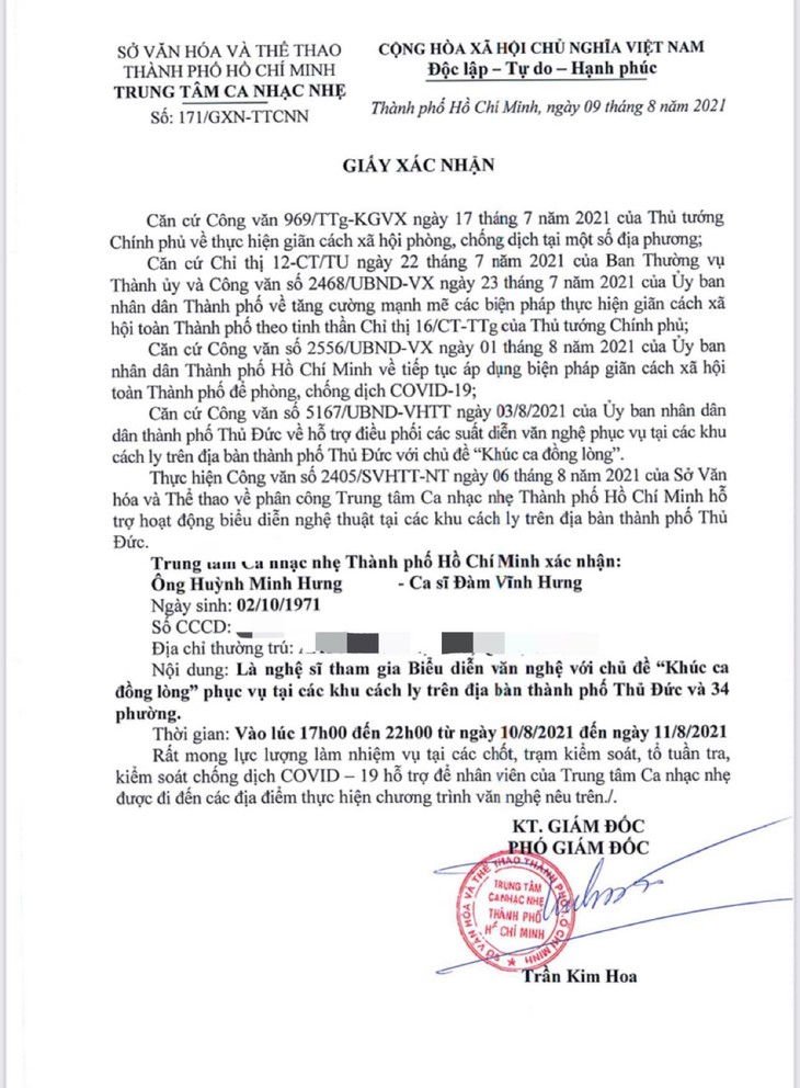 Ca sĩ Đàm Vĩnh Hưng sướng rơn vì 3 show diễn tại…khu cách ly - Ảnh 1.