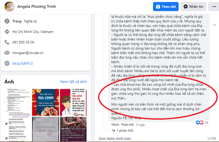 Angela Phương Trinh ‘nổ’ địa long, thuốc chữa khỏi COVID-19 thì không trái đạo đức, pháp luật? - Ảnh 6. Angela Phương Trinh ‘nổ’ địa long, thuốc chữa khỏi COVID-19 thì không trái đạo đức, pháp luật? - Ảnh 6.