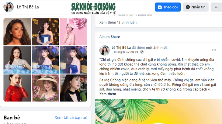 Diễn viên Lê Bê La cổ xúy dùng địa long chữa COVID-19? - Ảnh 4. Diễn viên Lê Bê La cổ xúy dùng địa long chữa COVID-19? - Ảnh 4.