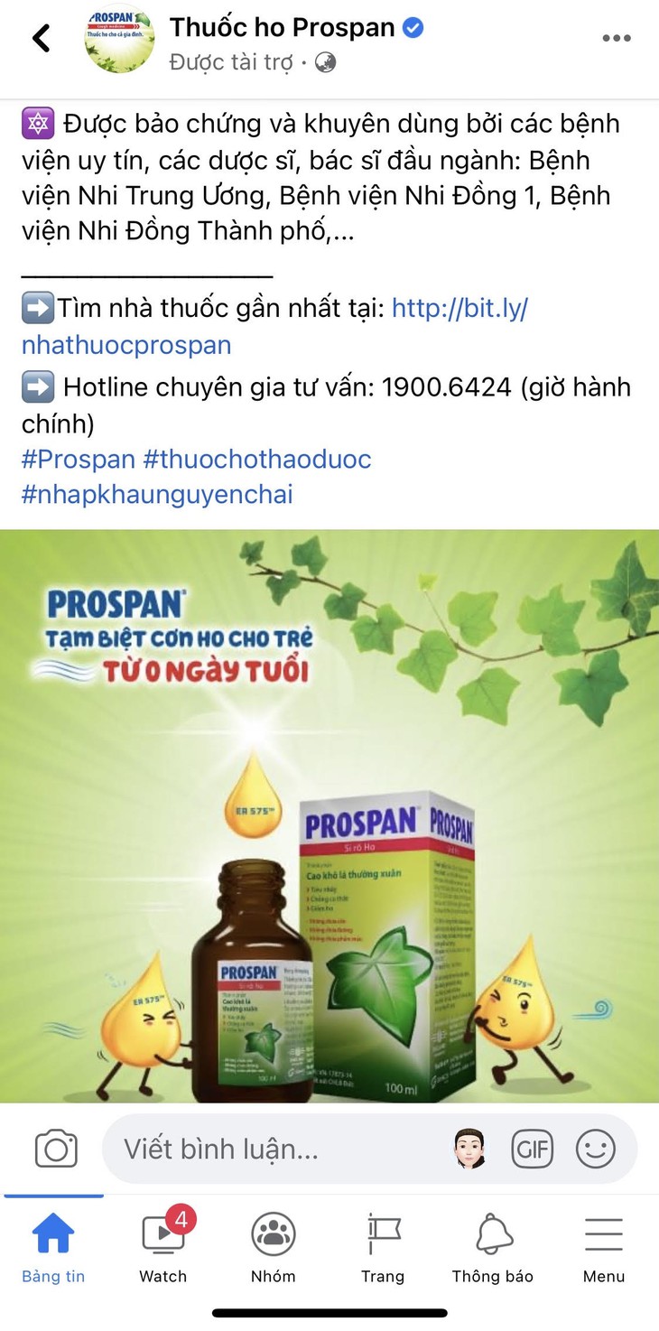 Thuốc ho Prospan: Tự công bố thuốc hỗ trợ điều trị F0 tại nhà? - Ảnh 4.