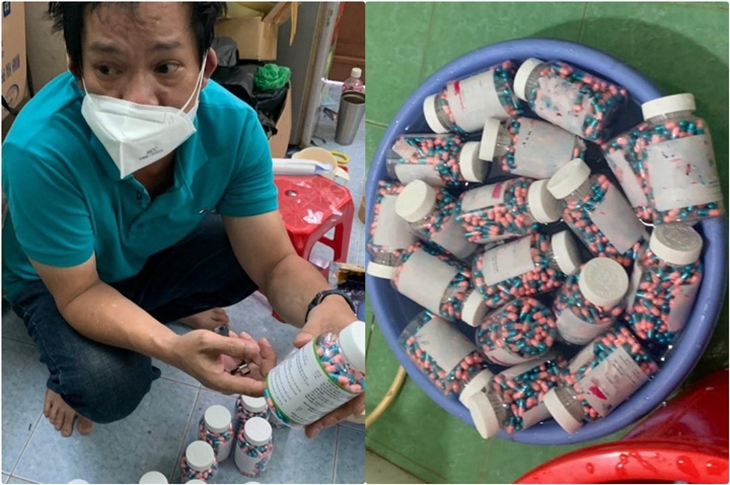 Khởi tố nhóm đối tượng sản xuất thuốc hỗ trợ điều trị COVID-19 giả - Ảnh 1. Khởi tố nhóm đối tượng sản xuất thuốc hỗ trợ điều trị COVID-19 giả - Ảnh 1.