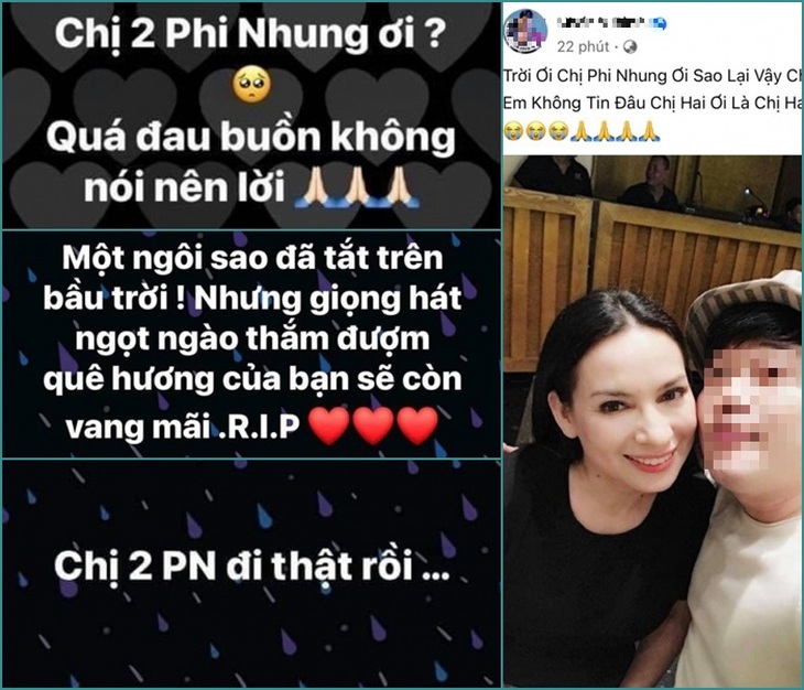 Ca sĩ Phi Nhung và nỗi bức xúc ‘qua đời’ trên cõi mạng - Ảnh 2. Ca sĩ Phi Nhung và nỗi bức xúc ‘qua đời’ trên cõi mạng - Ảnh 2.