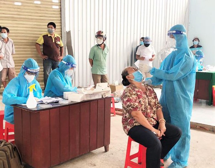 Một điểm lấy mẫu tại phường 3, TP Mỹ Tho, Tiền Giang Một điểm lấy mẫu tại phường 3, TP Mỹ Tho, Tiền Giang
