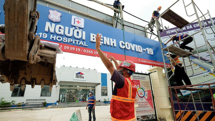 Bệnh viện điều trị COVID-19 quy mô 500 giường bệnh tại Hà Nội chính thức đi vào hoạt động - Ảnh 1. Bệnh viện điều trị COVID-19 quy mô 500 giường bệnh tại Hà Nội chính thức đi vào hoạt động - Ảnh 1.