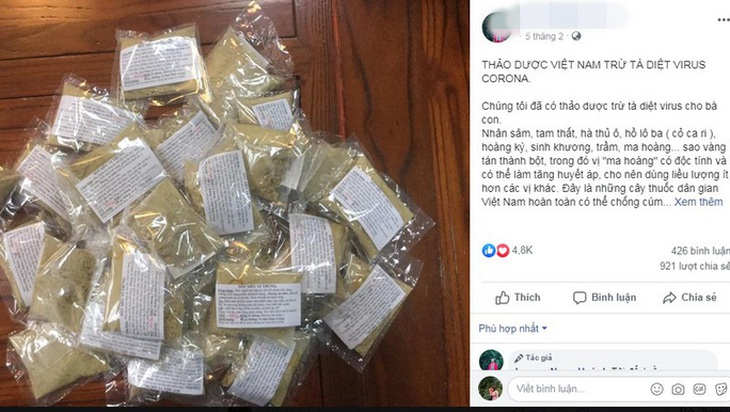 Hệ lụy từ các "bài thuốc" điều trị COVID-19 trên mạng xã hội - Ảnh 1.