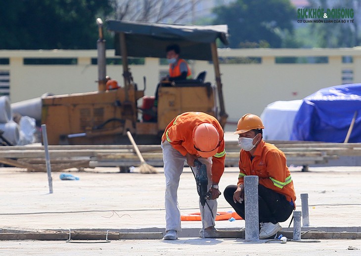 Hà Nội: Sau 10 ngày thi công "thần tốc", Bệnh viện dã chiến tại Hoàng Mai ra sao? - Ảnh 10.