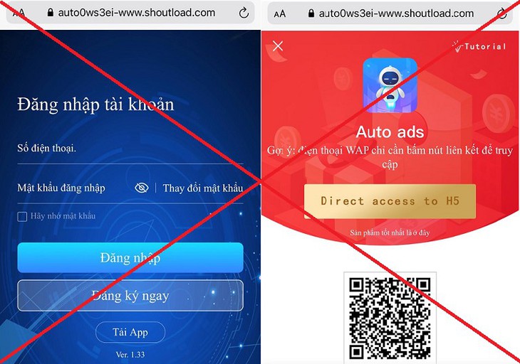 ứng dụng Auto Ads huy động vốn đa cấp lừa đảo chiếm đoạt tài sản
