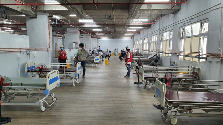 Hơn 20 ngày thần tốc cải tạo Trung tâm hồi sức tích cực người bệnh COVID-19 - Ảnh 2. Hơn 20 ngày thần tốc cải tạo Trung tâm hồi sức tích cực người bệnh COVID-19 - Ảnh 2.