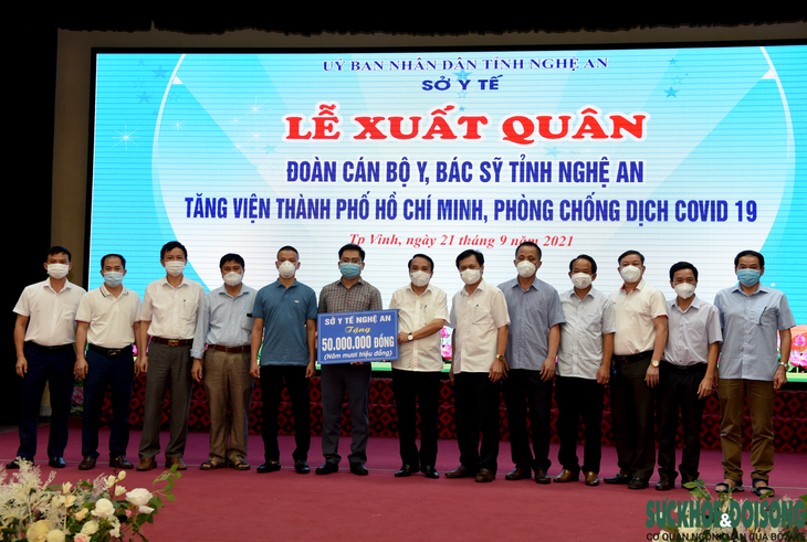Nghệ An tiếp tục cử y bác sĩ vào hỗ trợ TP Hồ Chí Minh chống dịch COVID-19 - Ảnh 3.