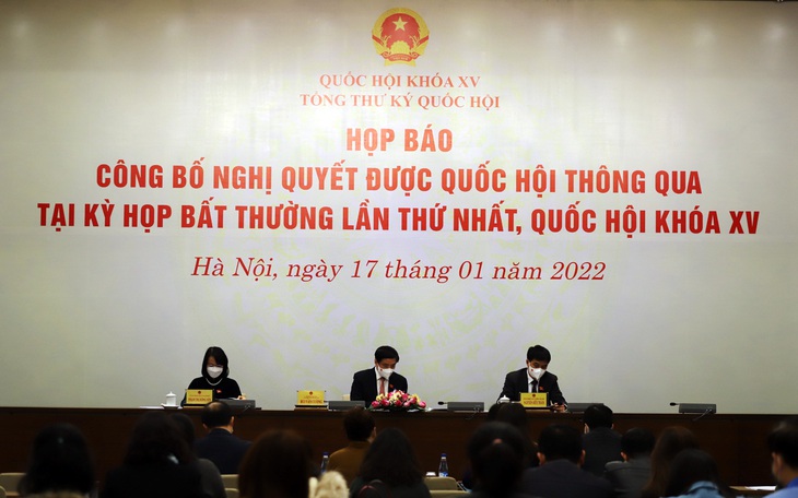 Công bố 4 Nghị quyết được Quốc hội thông qua tại Kỳ họp bất thường lần thứ nhất